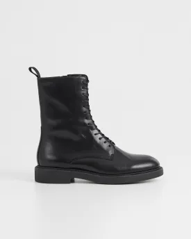 ALEX W LACE UP BOOTS | BLACK