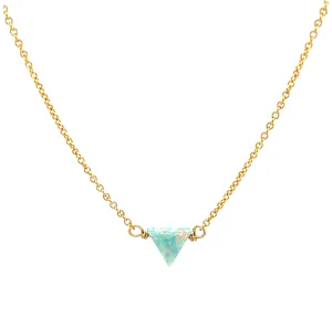 bara boheme | Small "TRIANGLE" Opal Necklace