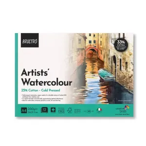 BRUSTRO Artist Watercolour Pad Cold Pressed