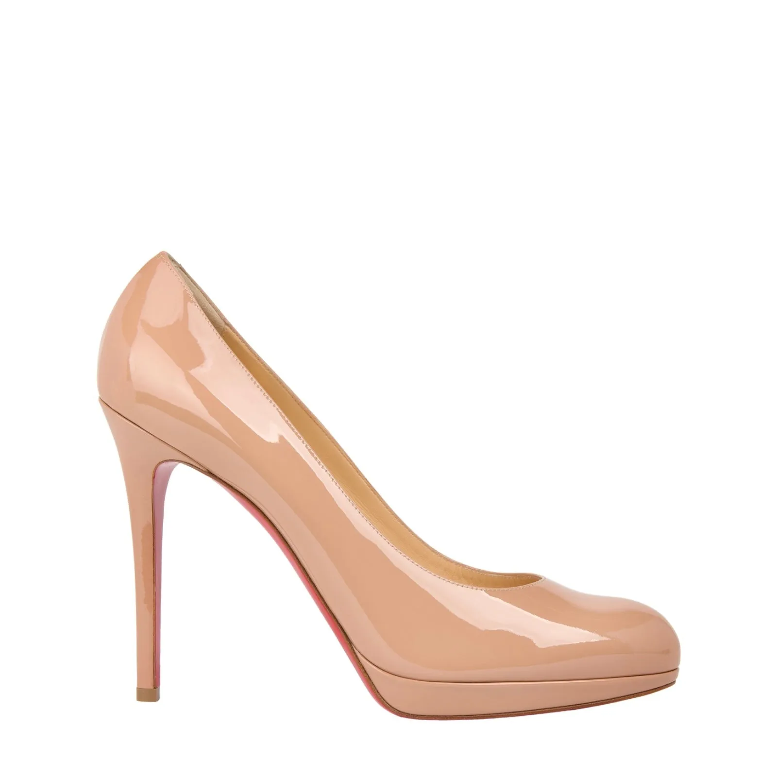 Christian Louboutin New Simple Pump 120 Nude Patent Leather Pump Heels 36.5 UK 3.5