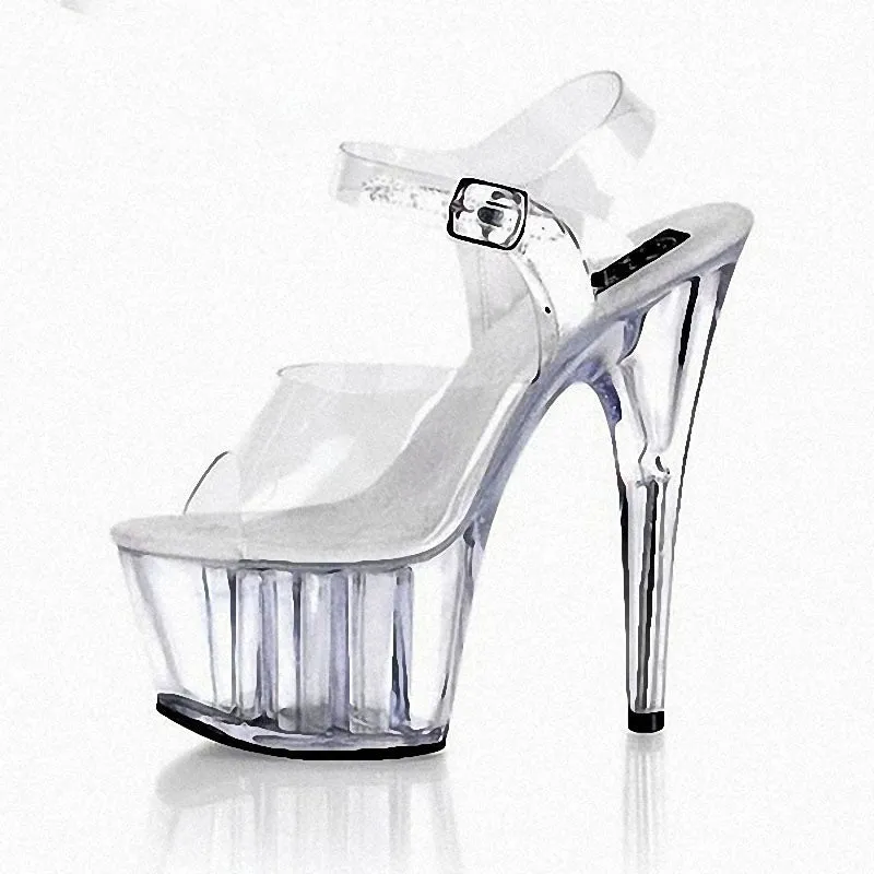 Clear Platform Stripper Heels