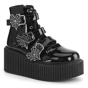 Demonia CREEPER-260 | Black Patent Leather Creepers