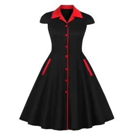 Funki Buys | Dresses | Women's Retro Rockabilly Swing Dress