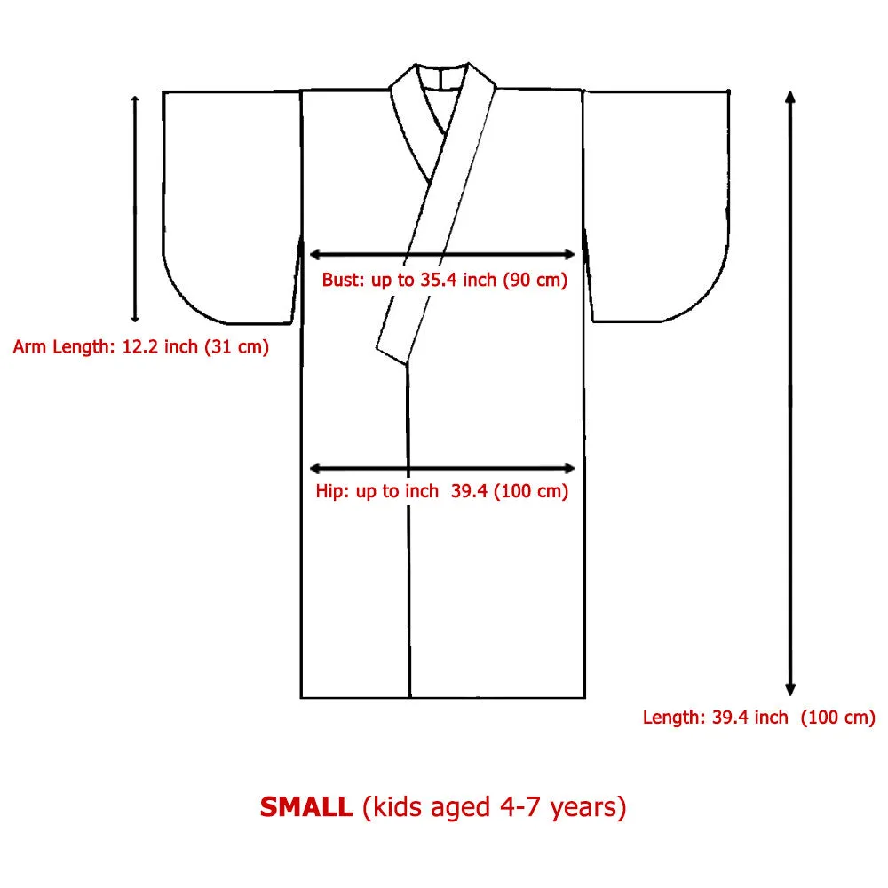 Kitsune Brown Japanese Boys Kimono Robe Costume