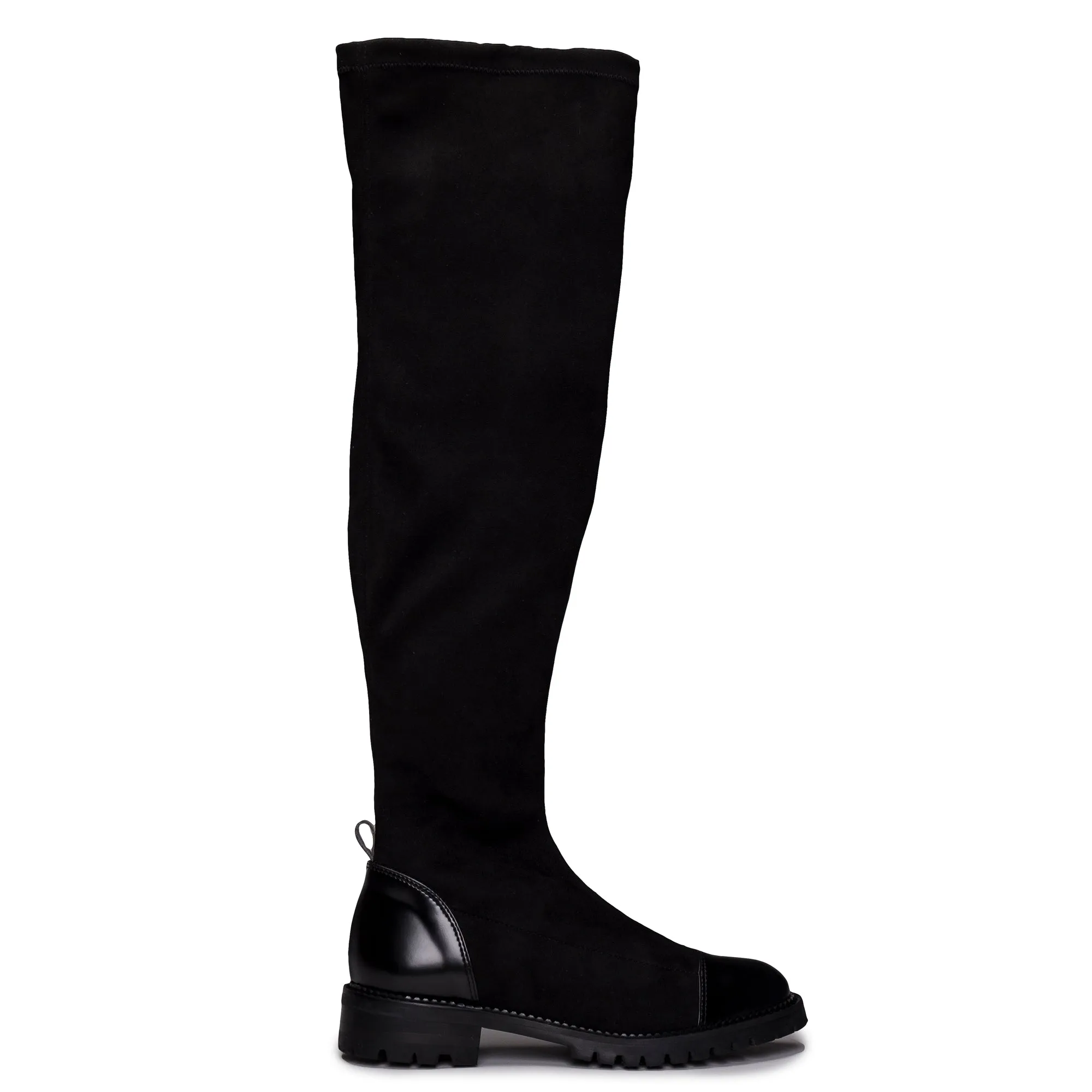 Paris Black Vegan Knee-High Boot