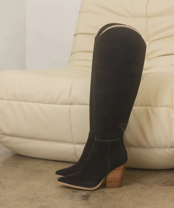 TEEK - Clara - Knee-High Western Boots